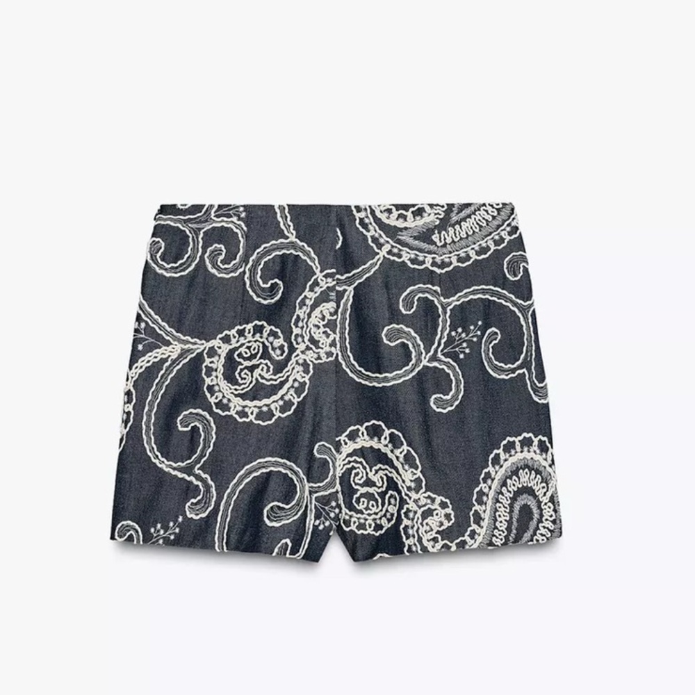 SOLD: NWT ZARA Embroidered Skort - Picture 5 of 7